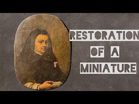 Видео: Реставрация От и До миниатюрного портрета XVII века.