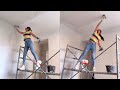Young girl with great tiling skills - ultimate tiling skills | PART 20