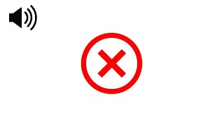 Error Sound effect (no copyright music)