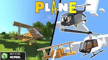Plane 🛩️ Mod For Minecraft Pe | How to Download Simple Plane Mod For Minecraft Pe