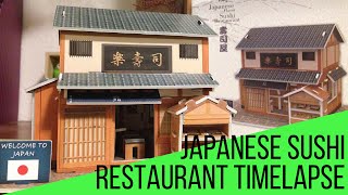 Japanese Sushi Restaurant Time-Lapse Build | Animade