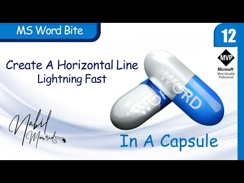 Lightning Fast Horizontal Line…Word In  Capsule (Episode 12)