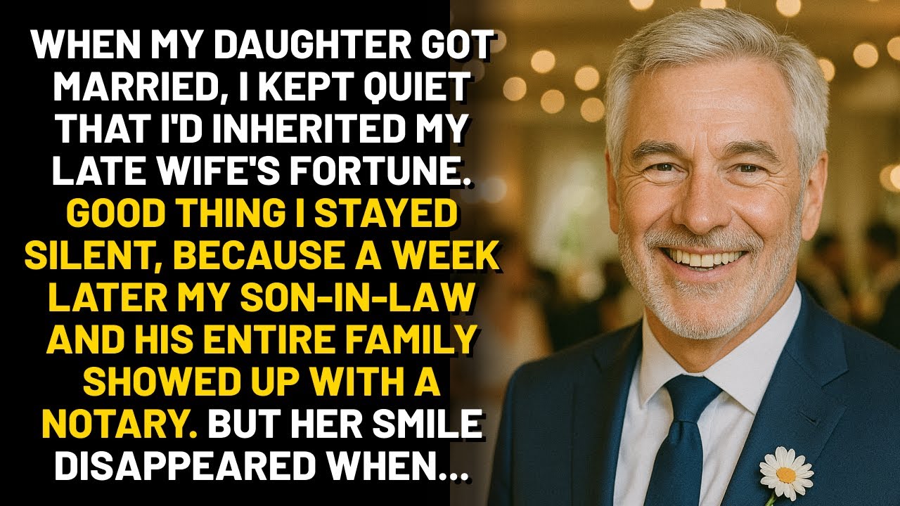 When My Daughter Married, I Didn’t Mention I Inherited My Wife's Fortune — Thank God I Didn’t…