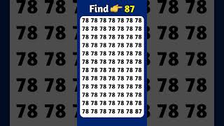 Find The Odd Number 87 #findtheoddnumber #shorts #maths #riddle #puzzle #viral #viralshorts #quiz