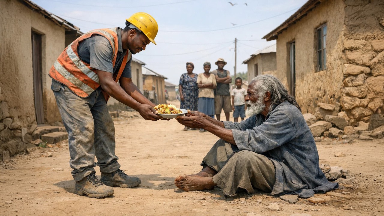 Un Ouvrier Du Bâtiment Pauvre Aide Un Mendiant Fou Et Devient Soudainement Riche.