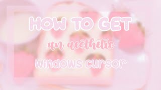 How To Get An Aesthetic Cursor on Windows! Part 2 // fairybeanz screenshot 5