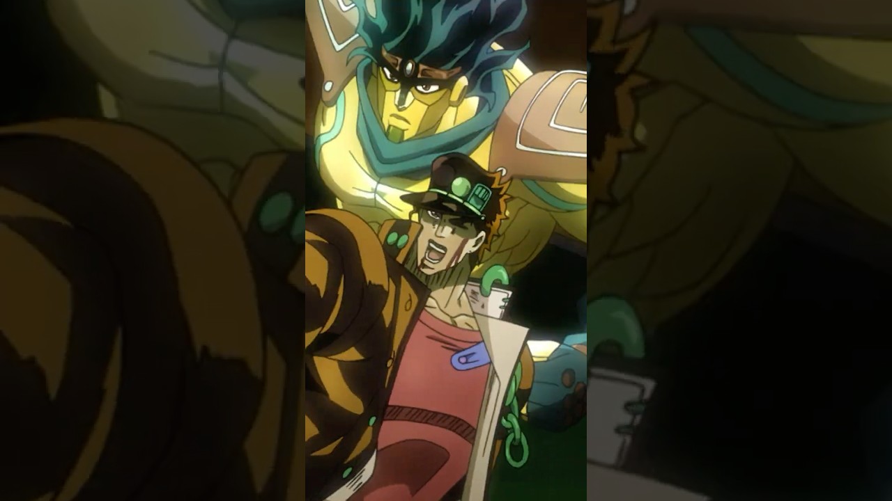 吐き気のする悪を裁くのは、承太郎のスタープラチナ #jojo_anime