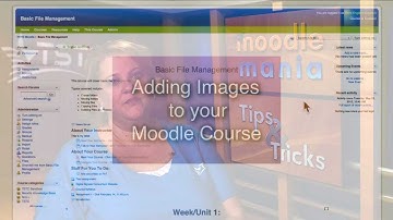 Moodle 1.9:  Adding Images To Courses