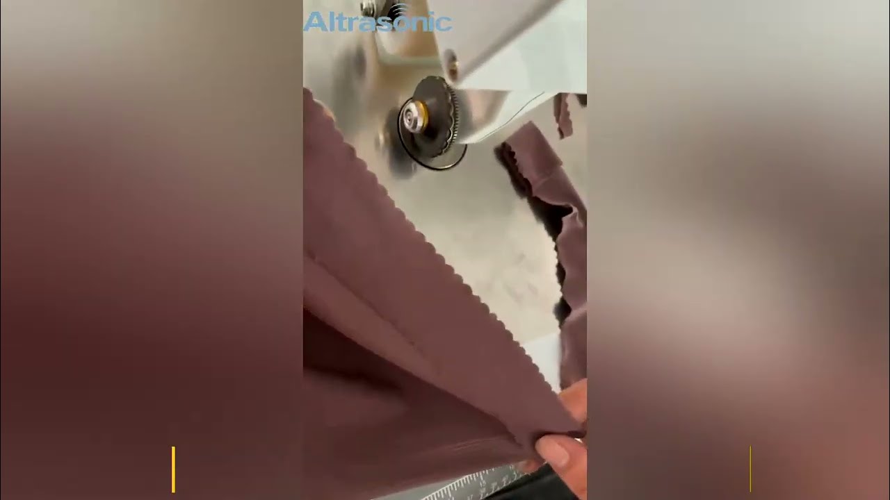 20kHz ultrasonic lace machine sewing and cutting for underwear fabric（HD）