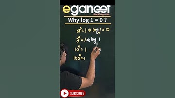 Why log 1 = 0 ?