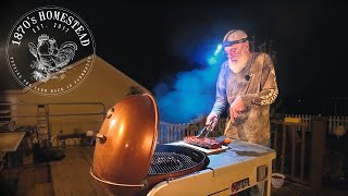 Whats for Dinner After Dark | Cherry Wood Smoked Meatloaf