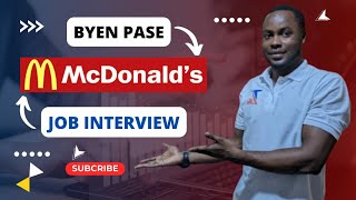 Celebrity Byen pase Interview McDonald's ou a | McDonald's job interview Wealth
