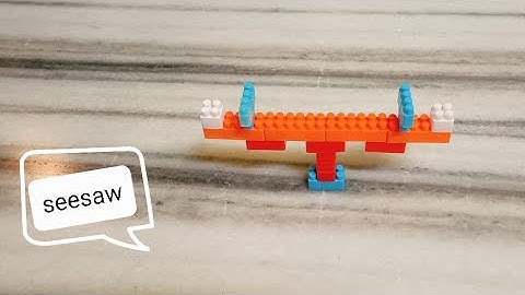 How to make see saw with building blocks/ building blocks/Satisfying ASMR Building Blocks see saw