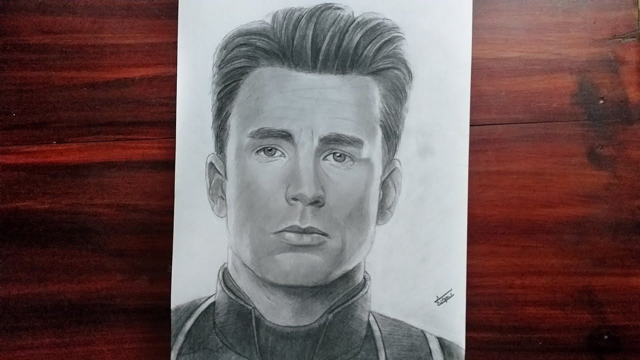 Drawing of Chris Evans I did  Marvel art drawings Avengers drawings  Marvel drawings