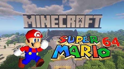 PLAYING MARIO 64 IN MINECRAFT!?!? (mod link in description)
