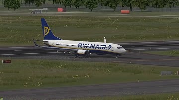 [P3D v5 + TRUE SKY] RYANAIR 738 LANDING INTO BEAUTIFUL NANTES[LFRS]