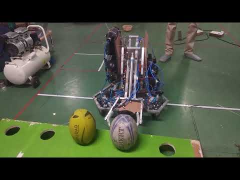 Picking of Rubgy Ball from rack (Robocon 2020 practice) (The Robotics Forum VIT Pune)