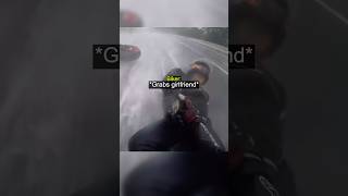 Biker Grabs Sliding Girlfriend After Bike Wrecks