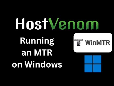 Running an MTR (My Traceroute) on Windows