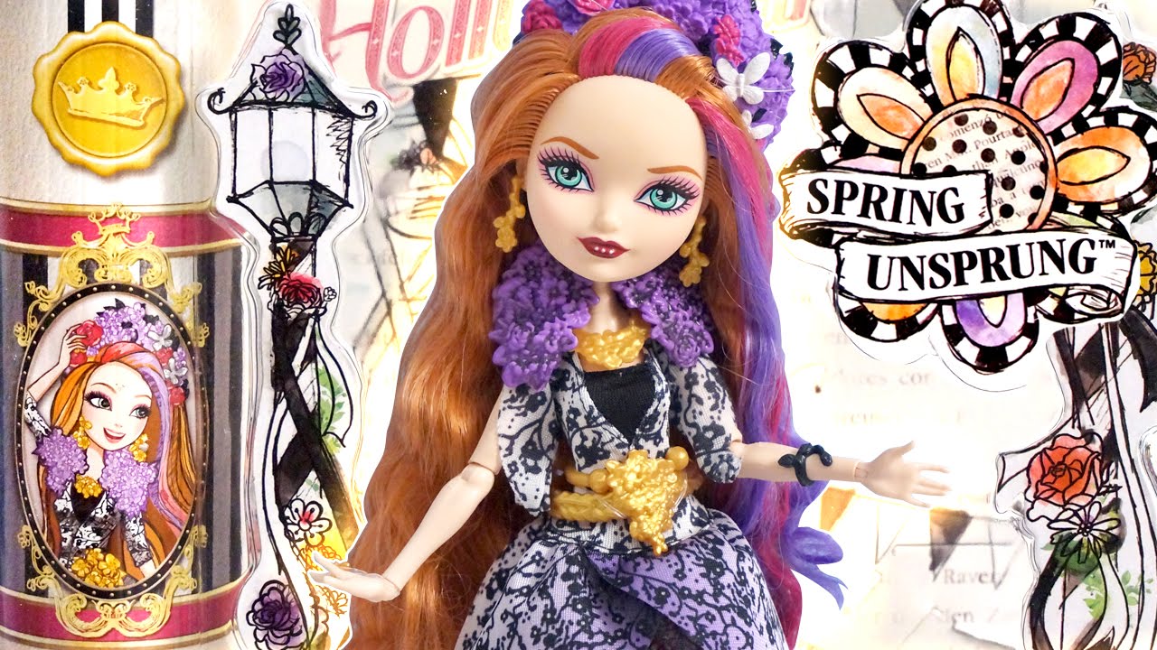 Ever After High EAH - Spring Unsprung - Holly O'Hair - Fairytale Daughter  of Princess Rapunzel - YouTube