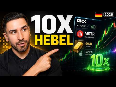 MSTR, Gold und Aktien mit 10x Hebel traden | OKX Tutorial [🇩🇪 2026]