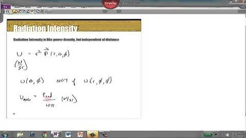 Topic 20 Part 10   Radiation Intensity