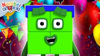 happy birthday to you learn to count to four numberblocks