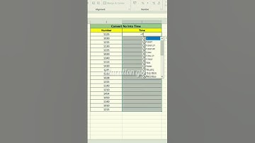 Excel में कैसे नंबर को टाईम में कन्वर्ट करें।। #shortsfeed #excel #exceltricks #msoffice #viralvideo