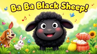Baa Baa Black Sheep | Nursery Rhyme for Kids! | Phonic Song for Kids | Noodle Buds Kids