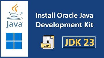 How to install Oracle Java 23 (JDK 23) on Windows 11 using Compressed Archive | SET JAVA_HOME