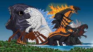 Download Lagu The Fusion of GODZILLA : SHIN SHIMOZILLA VS Dark Bloop \u0026 Evo Shimozilla VS Behemoth [Animation] MP3