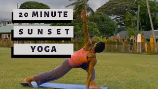 20 Minute Bedtime Yoga | Sunset Yoga Flow | Heart Chakra