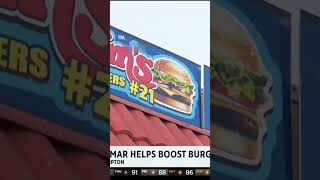 Compton burger joint sees spike in business after kendrick lamar films music video ctto:KCAL News