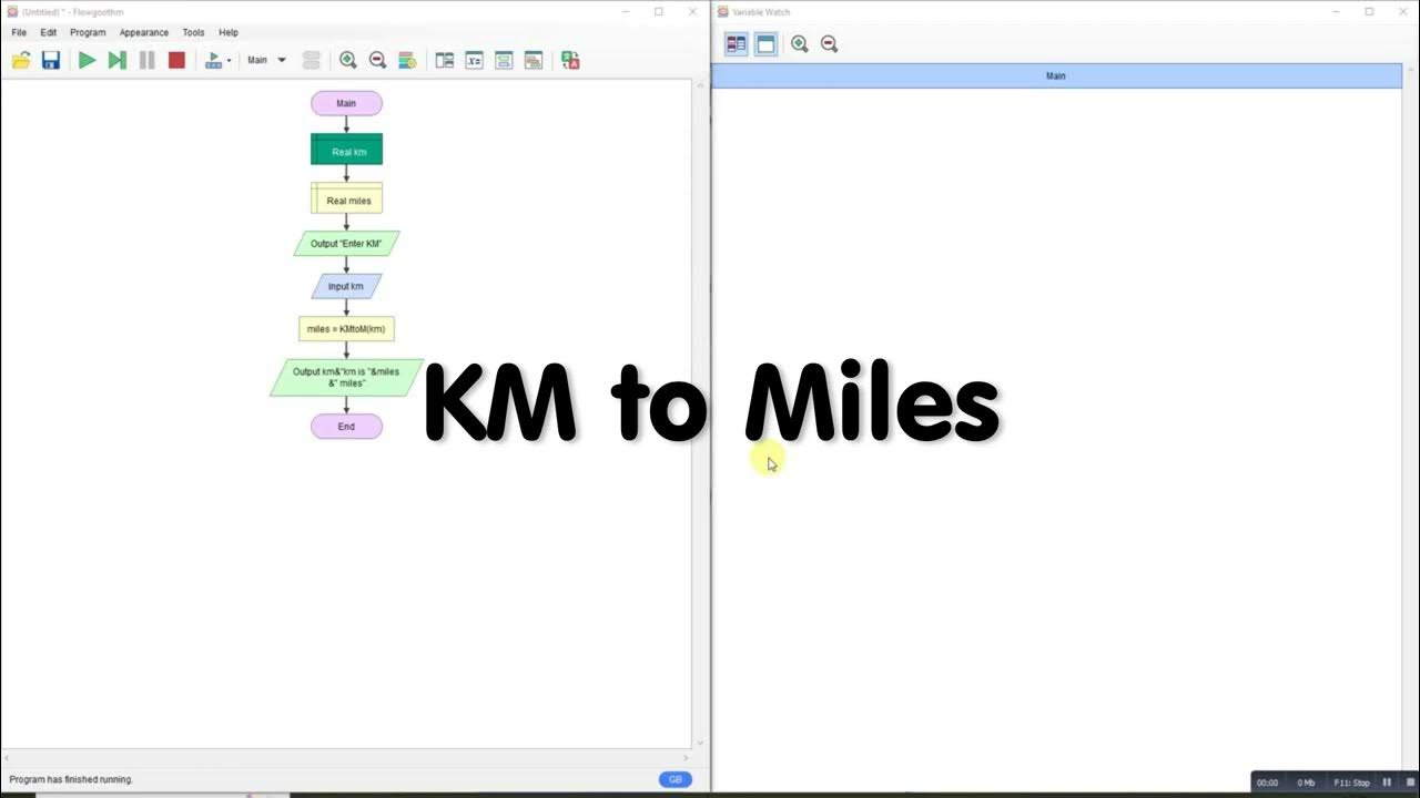 flowgorithm-convert-kilometres-to-miles-youtube