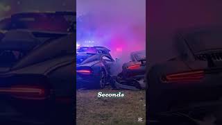 Bugatti vs Porsche From Speed Glory to Instant Destruction Luxury Duel Turns to Wreckage crash