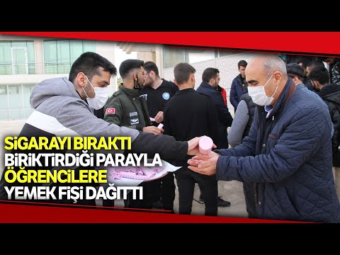 Sigarayı Bıraktı, 4 Yılda Topladığı 38 Bin Lirayı Öğrenciler İçin Harcadı