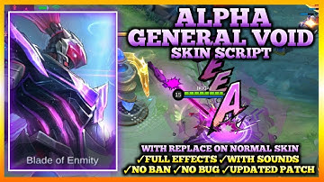 Alpha General Void Skin Script | Early Access + Background + Sounds | Ikigai Plays
