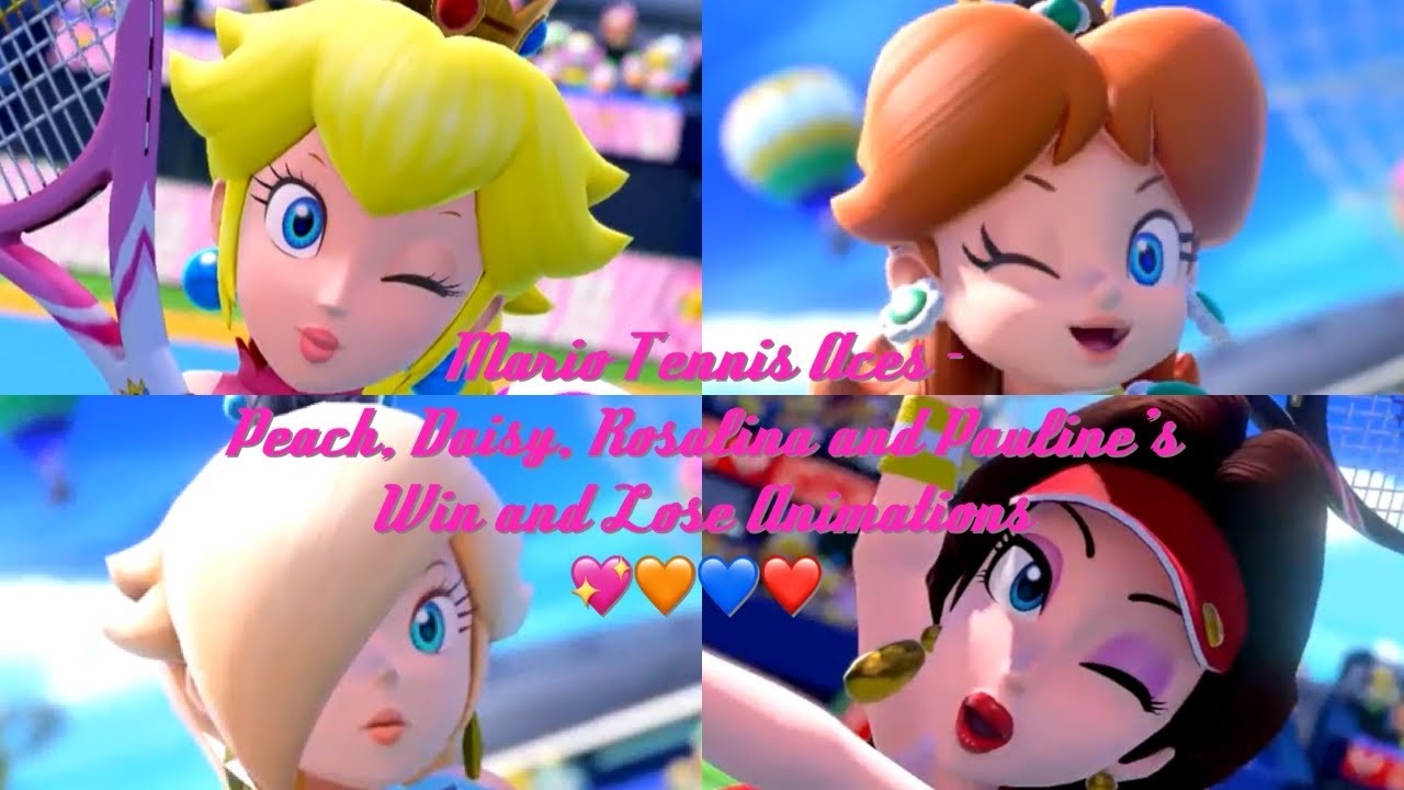 Here are Princess Peach, Princess Daisy, Rosalina and Pauline's win...