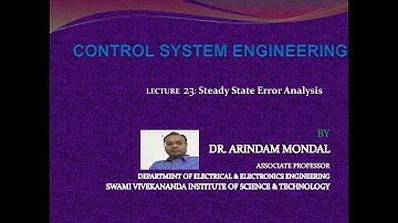 23. Steady State Error Analysis
