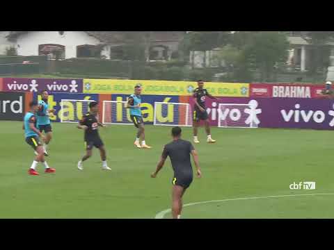 Treino da Seleção Brasileira AO VIVO. Preparação para duelo com a Venezuela