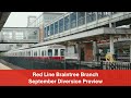 Red Line Braintree Branch September Diversion Preview