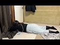 夜中に何かしている妻