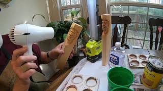 Carving a Face--painting and finishing