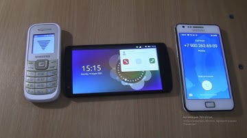 Samsung S2 Android 11+Nexus 5 Ubuntu touch+Samsung1200M Incoming call&Outgoing call at the Same Time
