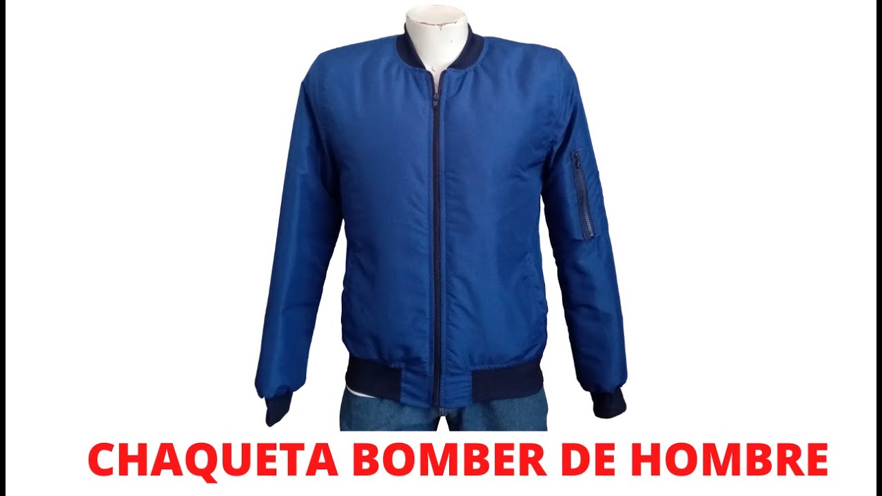CHAQUETA BOMBER DE HOMBRE/Cómo hacer/Paso a paso/Corte y confección -