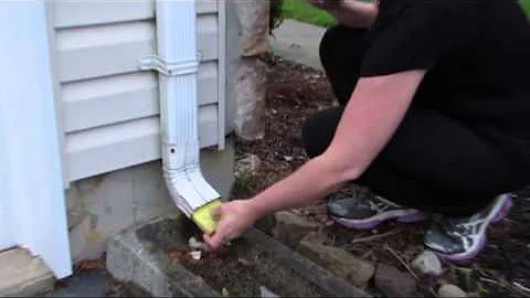 How to stop a noisy gutter dripping from annoying you