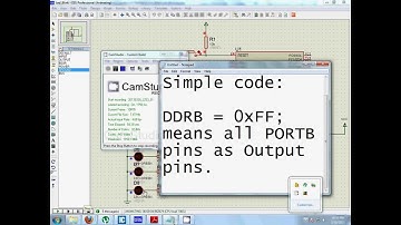Led Blink using ATMEGA32 and MikroC for AVR