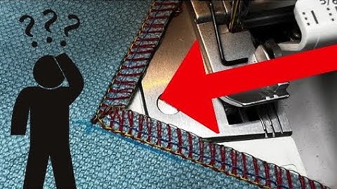 Overlock Inside a Corner - EASY OVERLOCKER TRICKS TO HELP YOU SEW BETTER!! #Overlocker #sewinghacks