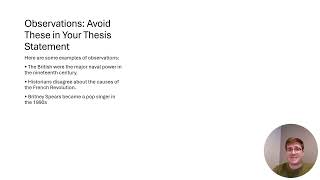 1 - Thesis Statements