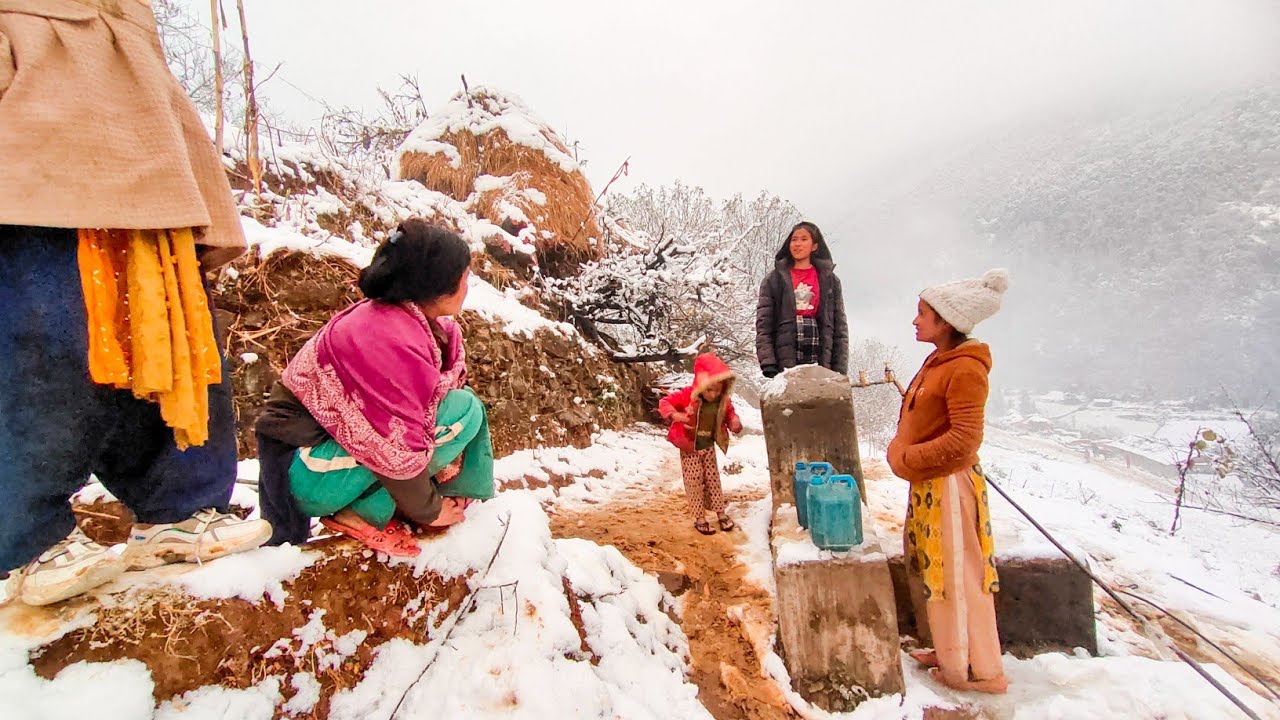 Himalayan Village Life into The Snow Nepali village lifestyle